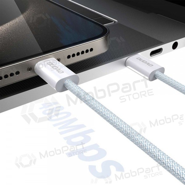 USB-C-kabel Dudao L6C USB-C till USB-C 2 m 60 W vit