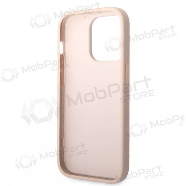 Apple iPhone 14 Pro Max fodral - Guess PU 4G Metal Logo (rosa)