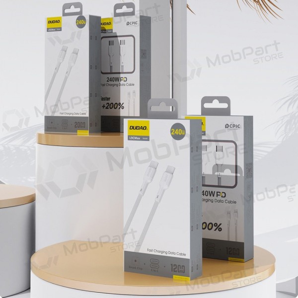 USB-C-kabel Dudao L9CMax USB-C till USB-C 2 m 240 W svart