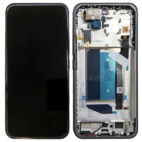 Xiaomi Poco M8 Pro 5G skärm (svart) (med ram) (original)