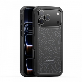 Apple iPhone 17 Pro, 18 Pro fodral - Dux Ducis Shld svart (Contour Pattern)