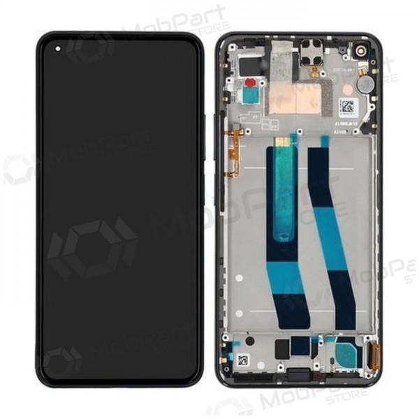 Xiaomi Mi 11 Lite 4G / Mi 11 Lite 5G skärm (svart) (med ram) (service pack) (original)