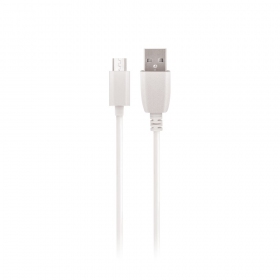 USB kabel Maxlife microUSB (vit) 1.0m