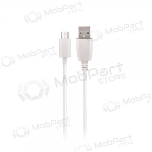 USB kabel Maxlife microUSB (vit) 1.0m