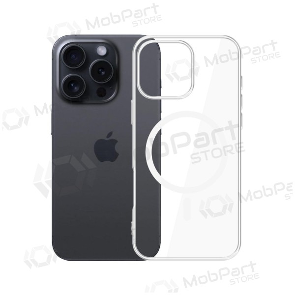 Apple iPhone 16 Pro skal - 3MK Clear MagCase (transparent)