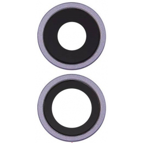 Apple iPhone 11 kamera lins (2st) violett (Purple) (med ram)
