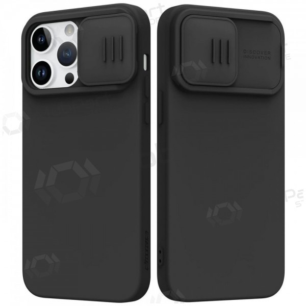 Apple iPhone 15 Pro Max mobilskal „Nillkin Silicone“ (svart)