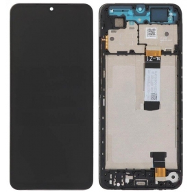 Xiaomi Redmi A5, Poco C71 skärm (svart) (med ram) (Premium)
