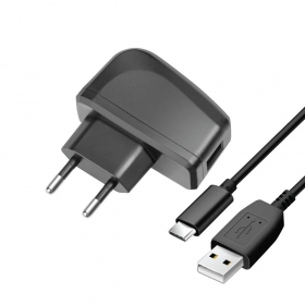 Telefonladdare Blue Star TFK-TC-1095B 10 W USB-A med USB-A till USB-C-kabel svart