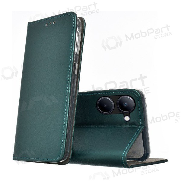 Samsung A135 Galaxy A13 4G fodral - Smart Magnetic (mörkgrön)
