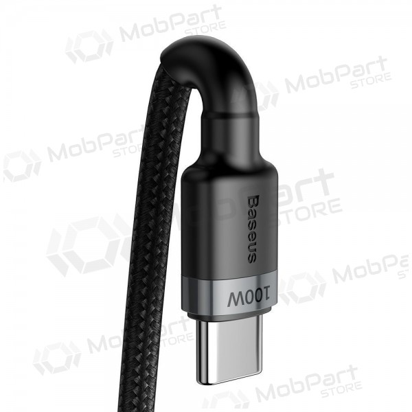 USB kabel Baseus Cafule PD100W Type-C 2.0m grå-svart CATKLF-ALG1