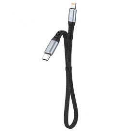 Lightning-kabel Dudao L10P USB-C till Lightning 0.23 m 20 W svart