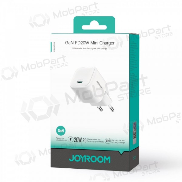 Laddare Joyroom JR-TCG08 USB-C GaN PD20W vit