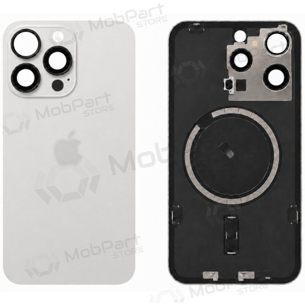 Apple iPhone 15 Pro Max bakstycke (vit) (Premium)
