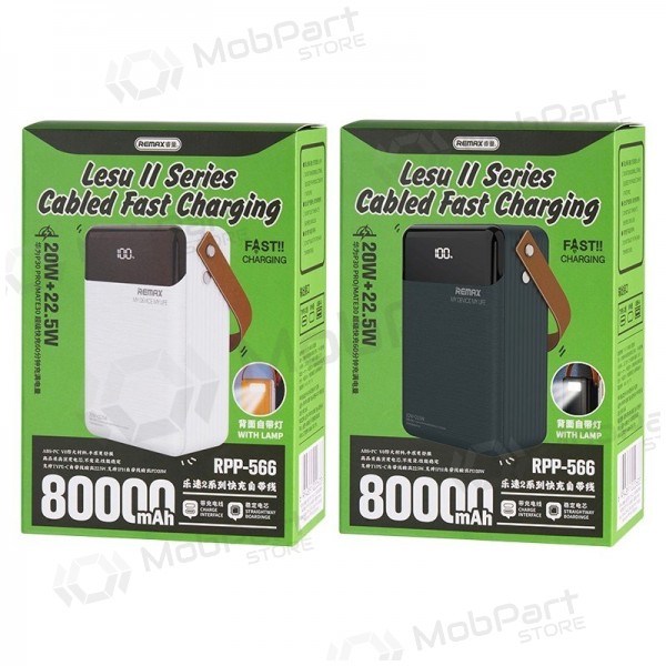Powerbank Power Bank Remax RPP-566 22.5W 80000mAh grå