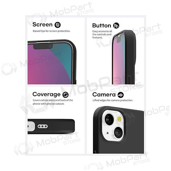 Apple iPhone 11 fodral Mercury Goospery "Soft Feeling Jelly Case" (svart) Apple iPhone 11 fodral Mercury Goospery "Soft Feeling Jelly Case" (svart)