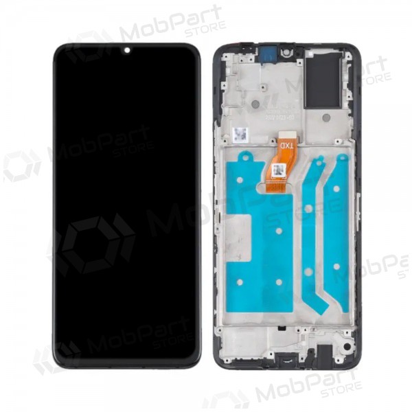 Huawei Honor X7 skärm (svart) (med ram) (Premium)