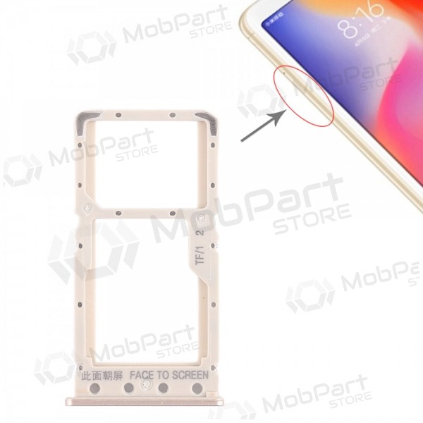 Xiaomi Redmi 6 / 6A SIM korthållare (guld)