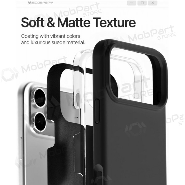 Apple iPhone 17 Pro, 18 Pro fodral Mercury "Pure Magsafe Silicon Case" (röd)