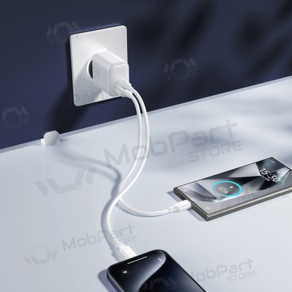 Laddare Joyroom JR-TCF21 USB-C/USB-A PD20W vit