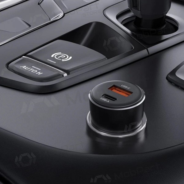 Billaddare Acefast B12 60W USB-C/USB-A svart