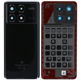 Xiaomi POCO X6 Pro 5G bakstycke (svart) (original)