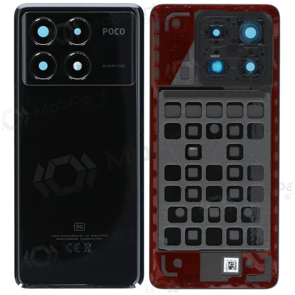 Xiaomi POCO X6 Pro 5G bakstycke (svart) (original)
