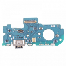 Samsung A356 Galaxy A35 5G laddarkontakt och mikrofon med flex (service pack) (original)