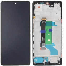 Xiaomi Redmi Note 12 Pro+ skärm (svart) (med ram) (OLED)