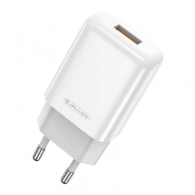 Laddare buitinis Jellico EU01 2.4A USB vit