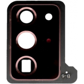 Samsung N985 / N986 Galaxy Note 20 Ultra kamera lins (bronzinis) (med ram)