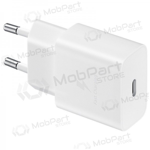 Laddare original Samsung EP-T1510XWEGEU 15W + kabel Type-C 1m förpackningen innehåller vit