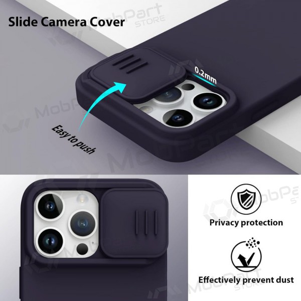 Apple iPhone 14 Plus mobilskal „Nillkin Silicone“ (tamsiai violett)