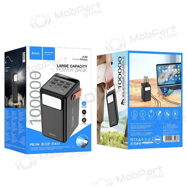 Powerbank Power Bank Hoco J142 22.5W+PD20W 100000mAh svart