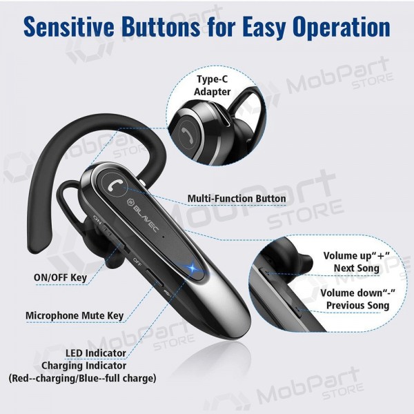 Trådlös headset Blavec Adventure 5 BHAD5-B