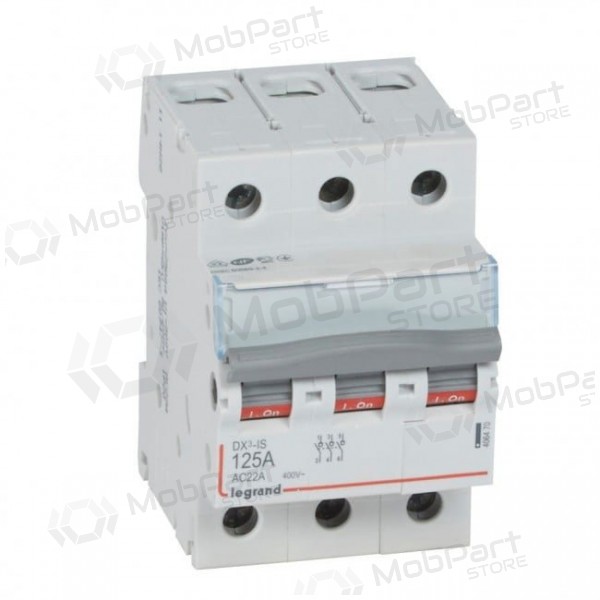 Automatsäkring - MCB RX3 Legrand 406470 (125A, 3P, 230V, 6kA)