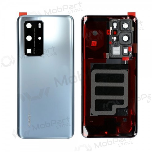 Huawei P40 Pro baksida / batterilucka silver (Silver Frost) (begagnad grade A, original)