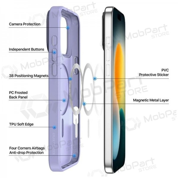 Apple iPhone 17 Pro Max, 18 Pro Max fodral - Dux Ducis Yind (lila)