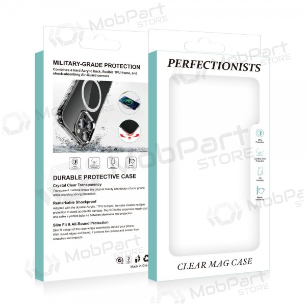 Apple iPhone 12, 12 Pro fodral - Perfectionists Clear Mag Case (transparent)