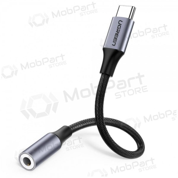 Ljudadapter Ugreen AV161 USB-C till 3.5 mm grå