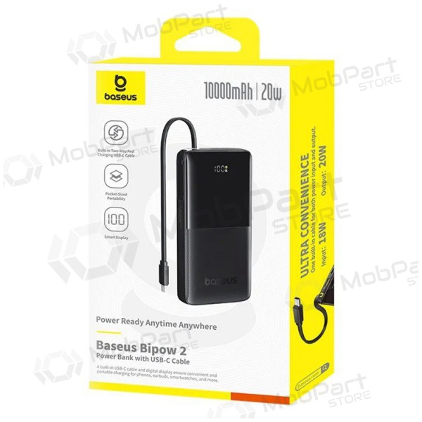 Powerbank Power Bank Baseus Bipow 2 20W 10000mAh svart P10077101113-00