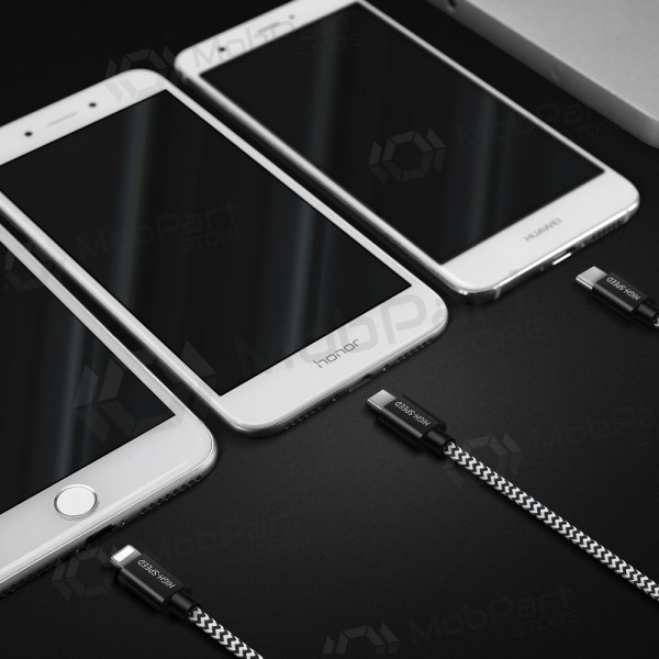 USB-kabel Dux Ducis K-ONE 3in1 microUSB-Lightning-Type-C fastcharging 1.2m