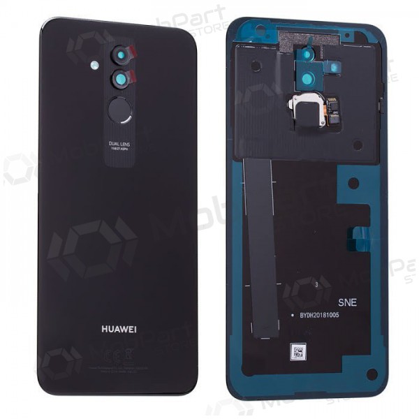 Huawei Mate 20 Lite baksida / batterilucka (svart) (begagnad grade A, original)