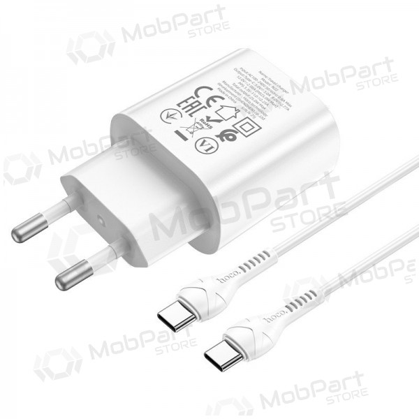Laddare buitinis Hoco N22 Jetta PD25W + Type-C vit