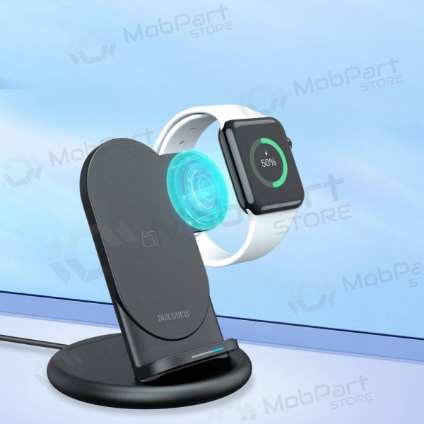 Laddare trådlös Dux Ducis C7 3in1 Phone, Apple Watch, Airpods 15W (svart)