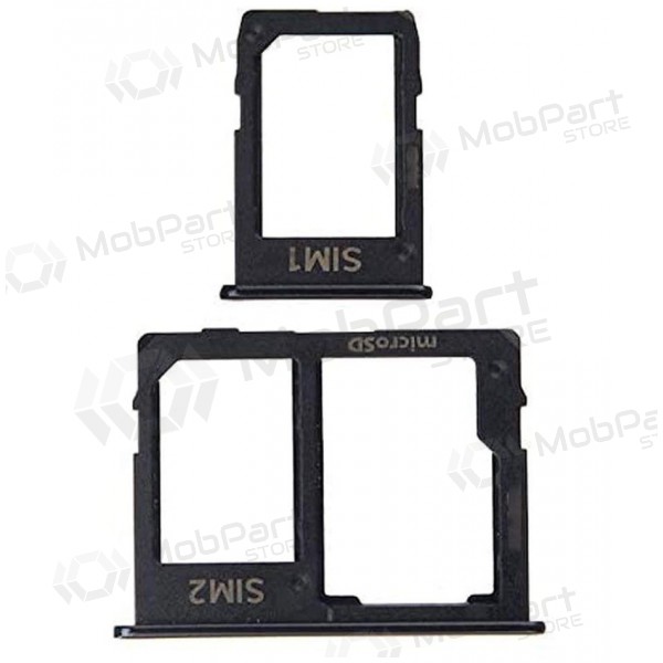 Samsung J415 Galaxy J4+ 2018 SIM korthållare (2st) (svart)