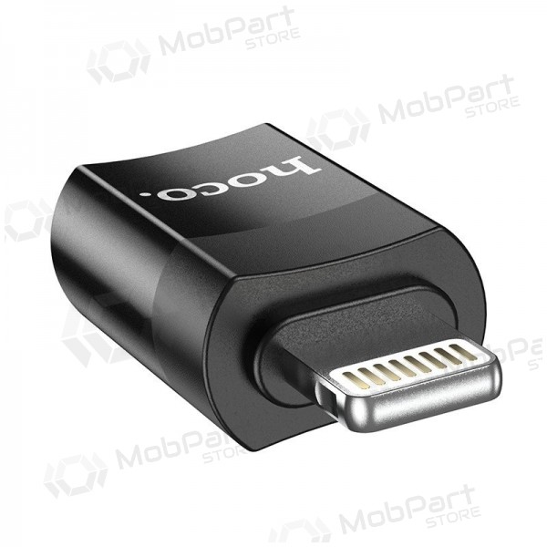 Adapter Hoco UA17 Lightning to Type-C svart