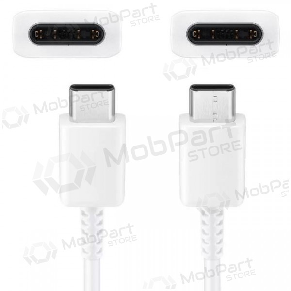 USB kabel original Samsung EP-DA705BWE 25W 3A Type-C-Type-C 1.0m vit