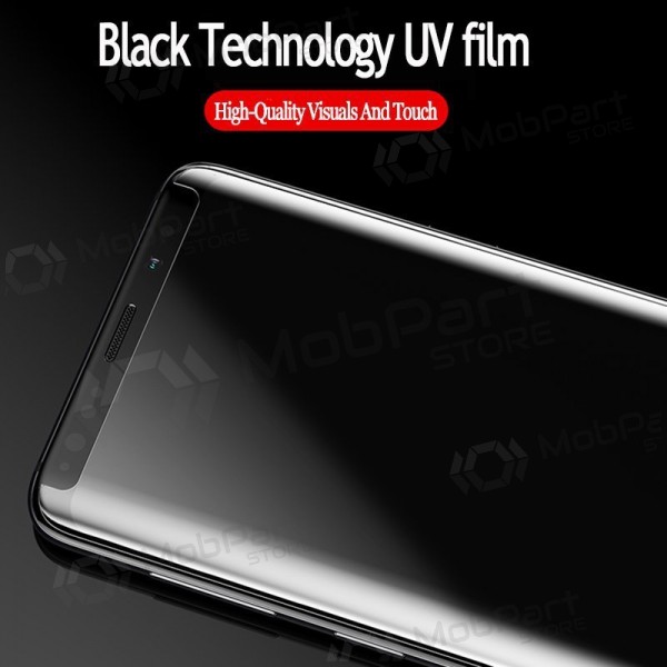 LCD apsauginis stikliukas Nano Optics 5D UV Glue Samsung S928 S24 Ultra lenktas genomskinligt
