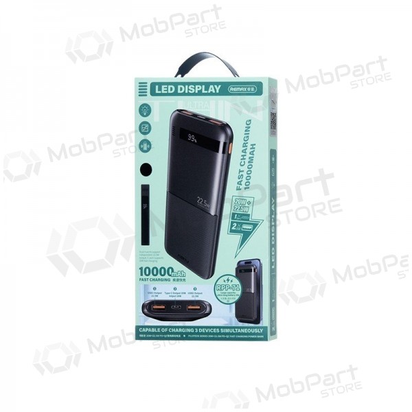 Powerbank Power Bank Remax RPP-71 22.5W 10000mAh svart